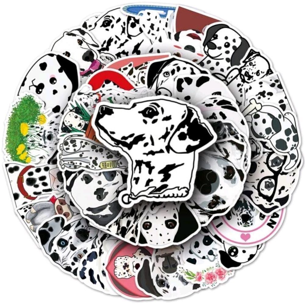 Dalmatian Dog Stickers 🐕